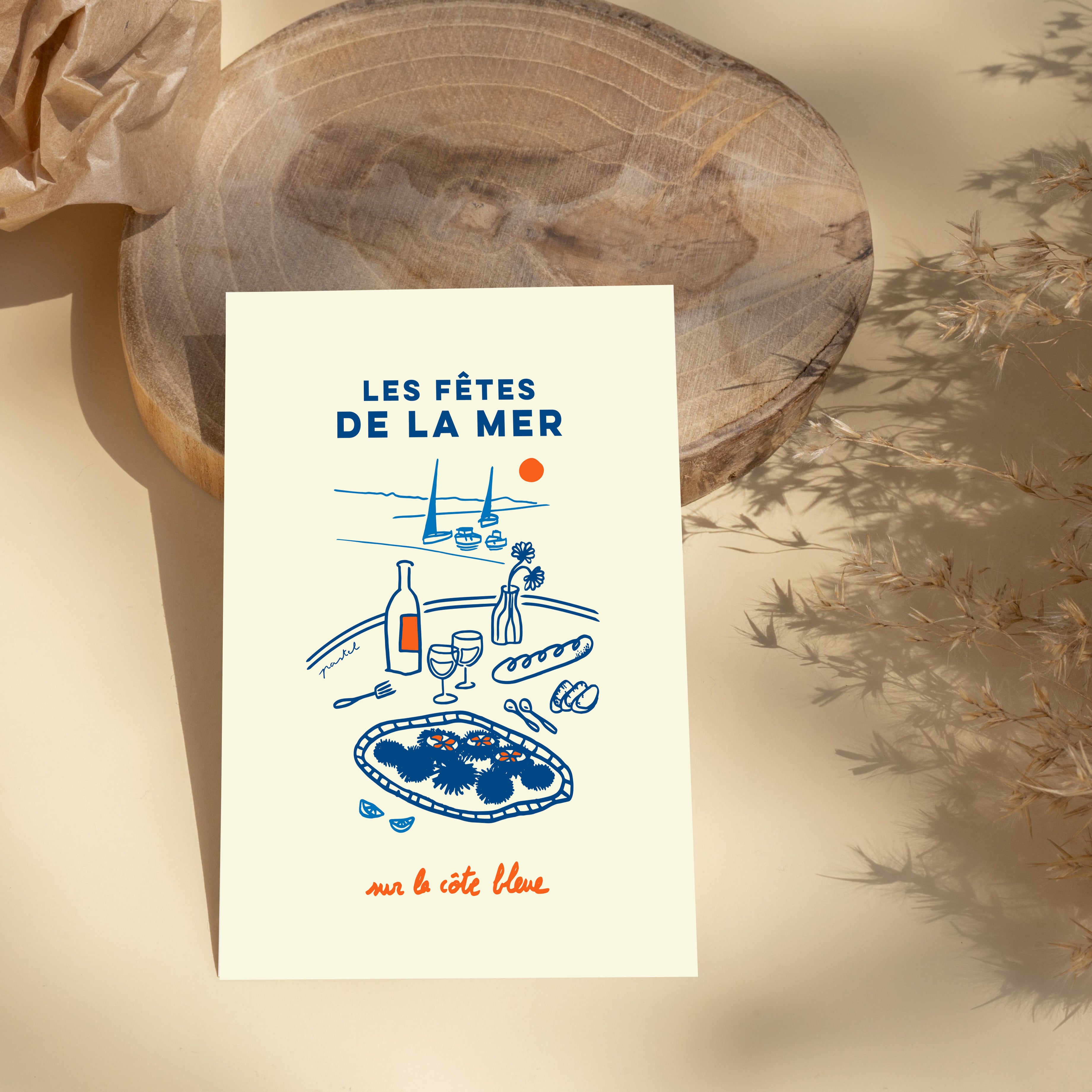 Carte postale "Les fêtes de la mer"