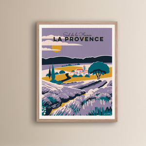 Affiche "La Provence - Les lavandes"