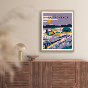 Affiche "La Provence - Les lavandes"