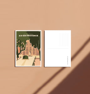 Carte postale "Aix en Provence - Cours Mirabeau"
