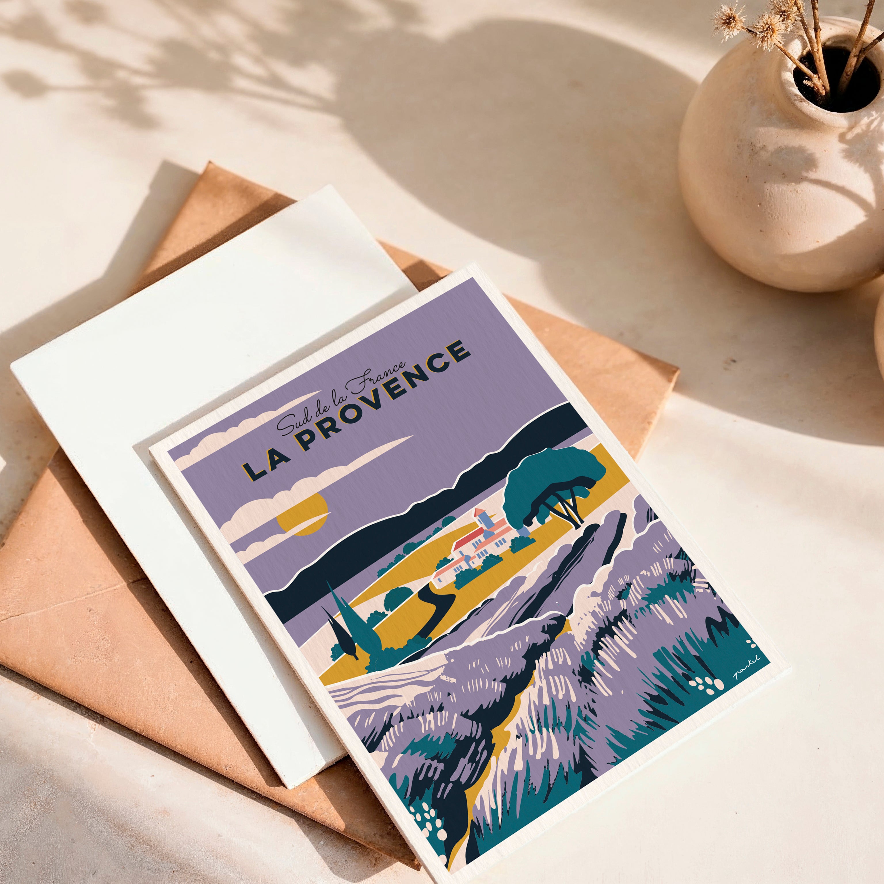 Carte postale "La Provence - Les lavandes"