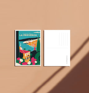 Carte postale "La Provence - Côte d'Azur"
