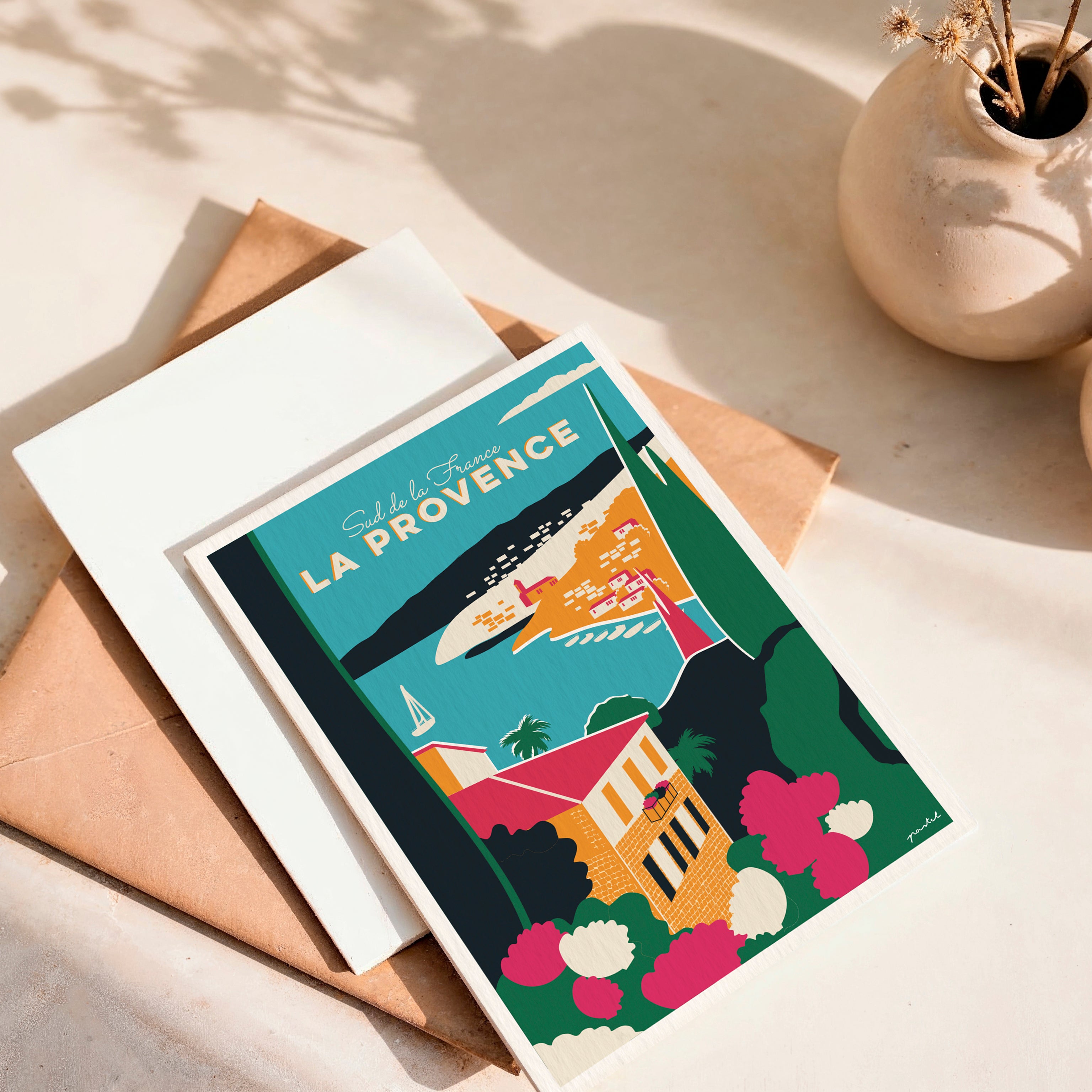 Carte postale "La Provence - Côte d'Azur"