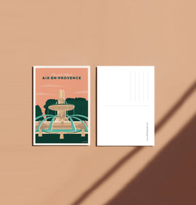 Carte postale "Aix en Provence - La Rotonde"