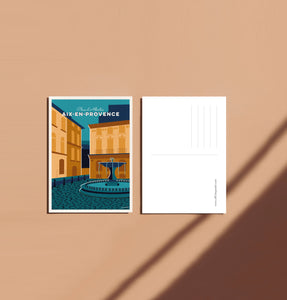 Carte postale "Aix en Provence - Place d'Albertas"