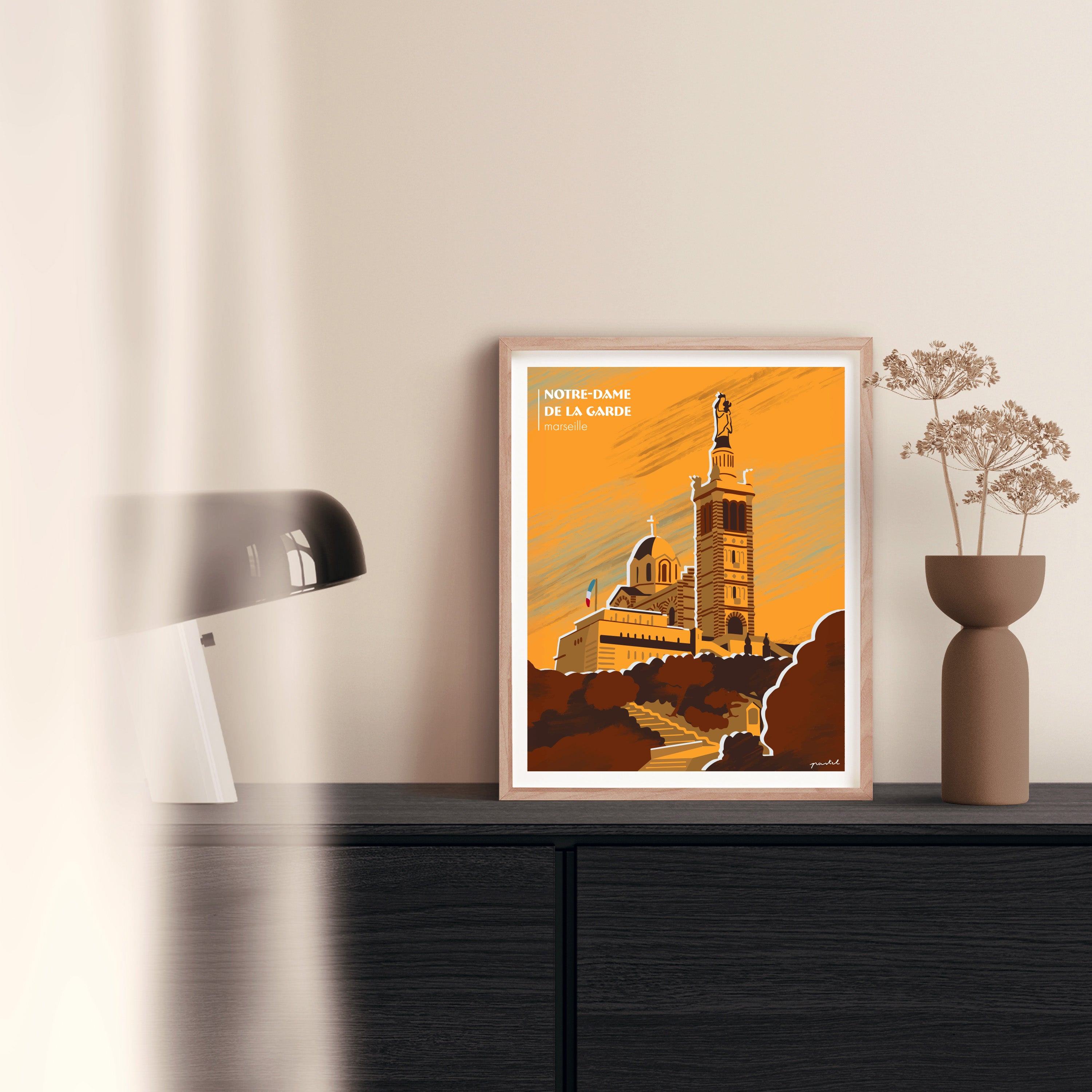 Affiche "Notre Dame de la Garde - Marseille"