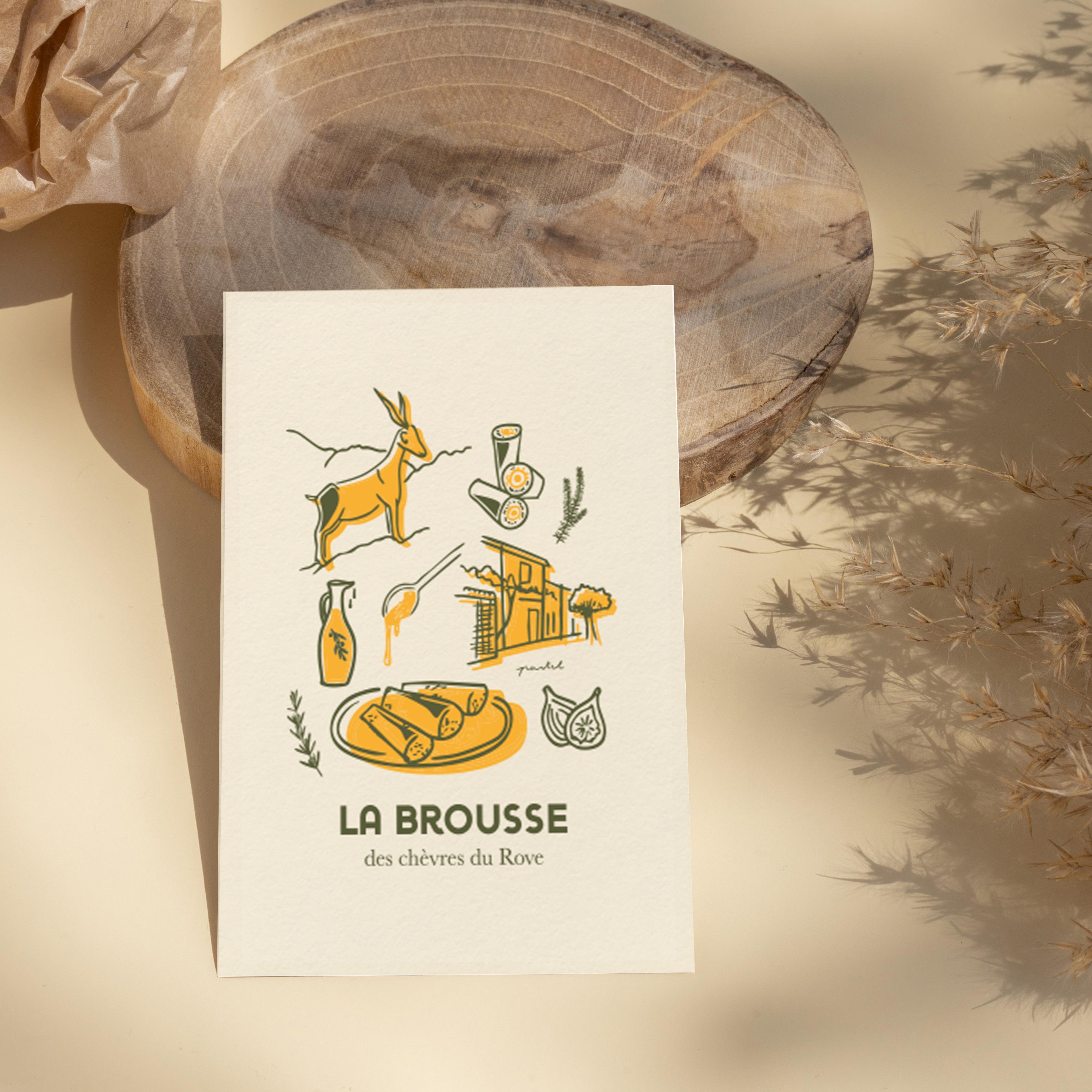 Carte postale "La brousse du Rove"