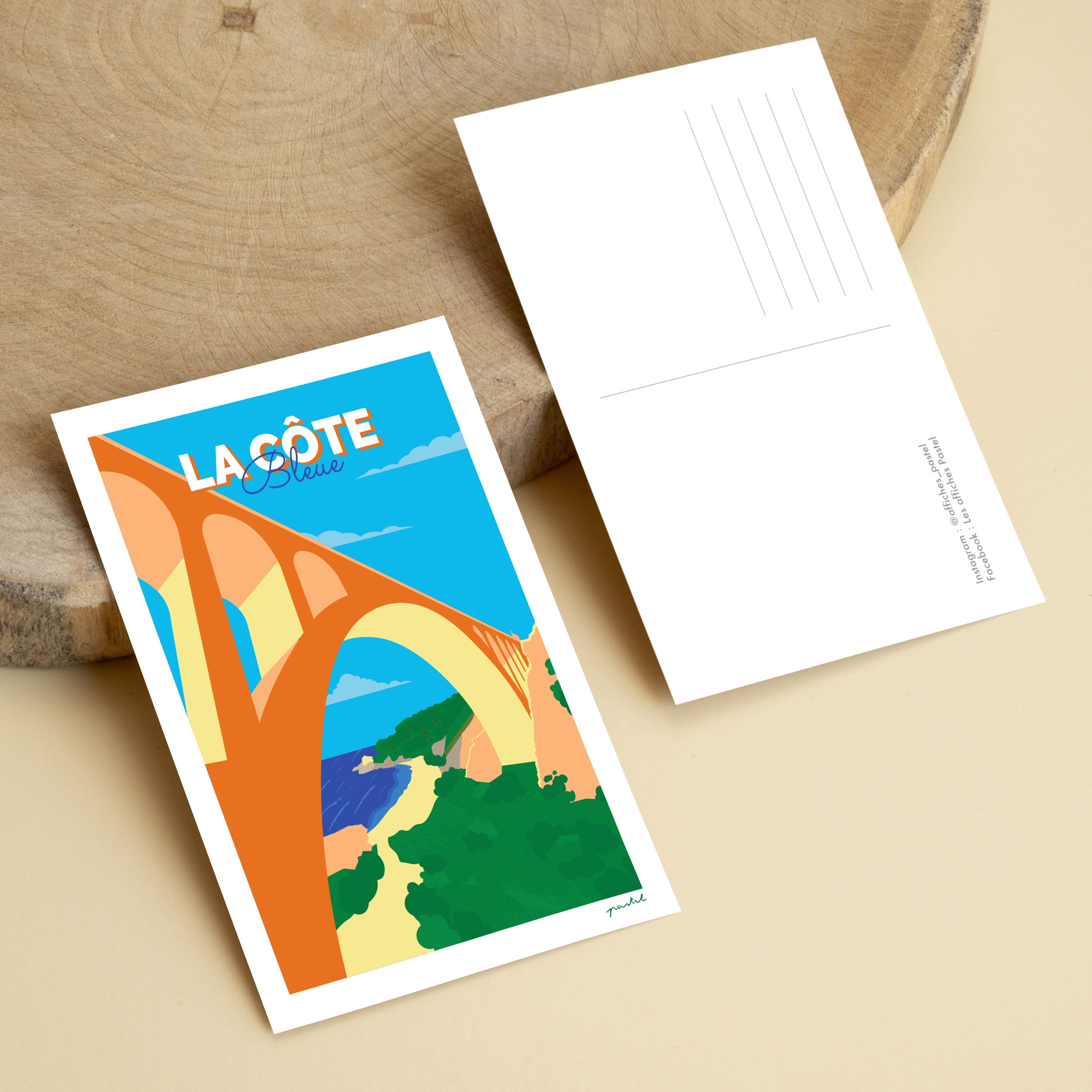 Carte postale "La Côte Bleue"
