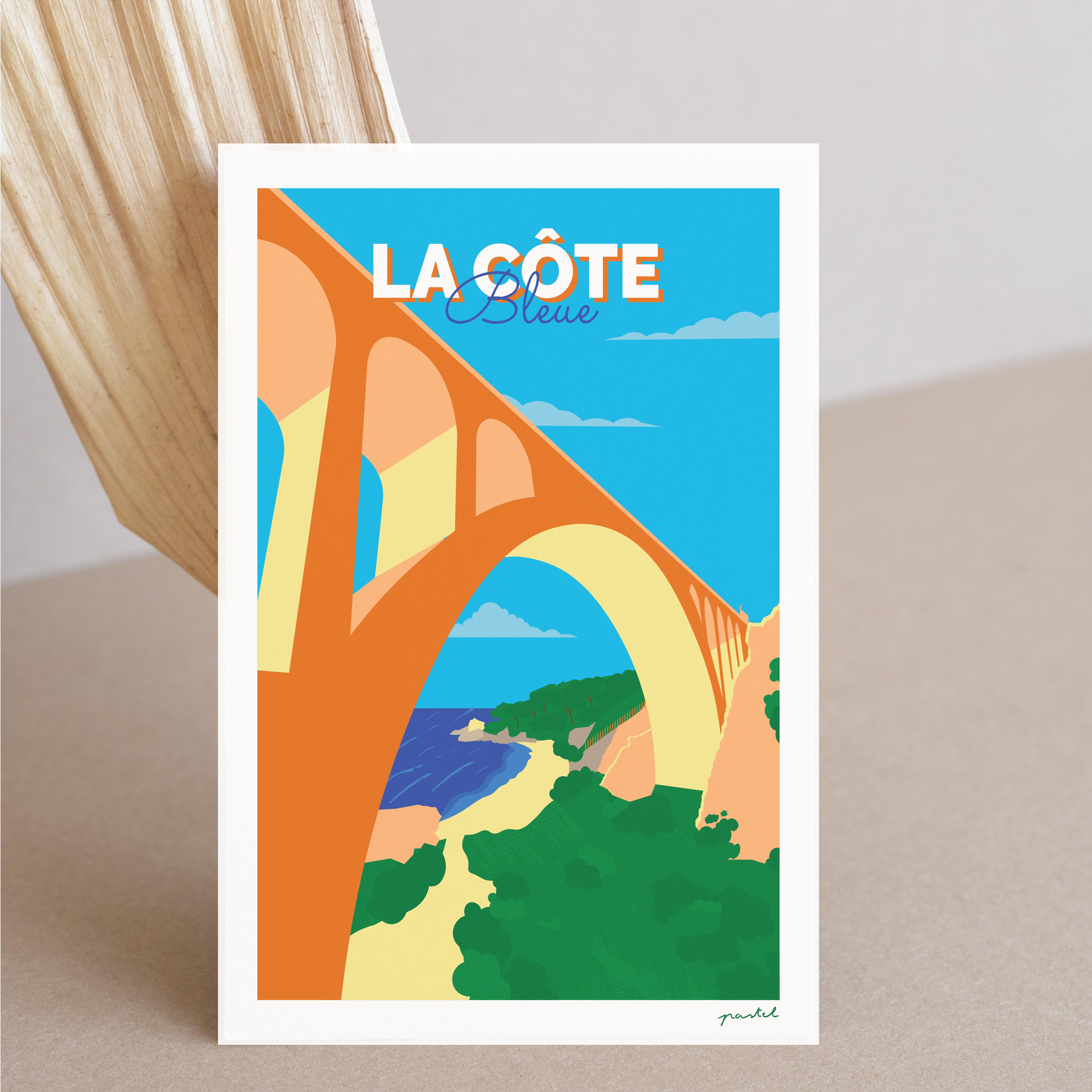 Carte postale "La Côte Bleue"