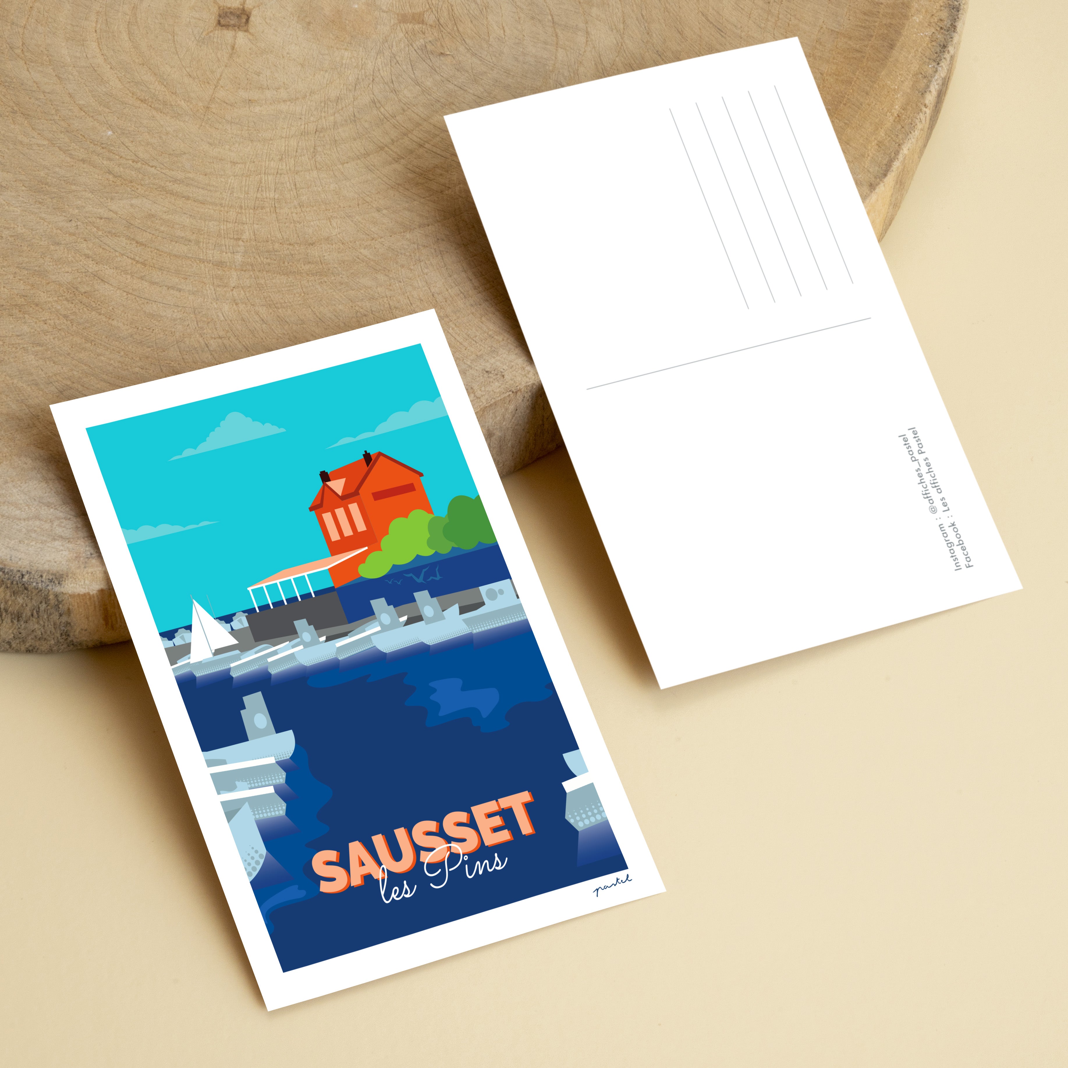 Carte postale "Le port de Sausset-les-Pins"